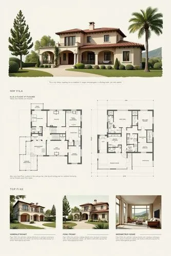 A professional architectural presentation board with a Pure background and a clean, minimalist design layout. The board includes:

Top Section: On the top left, a photorealistic render of a contempora