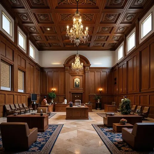 Courthouse French Country Style Building Design Ideas