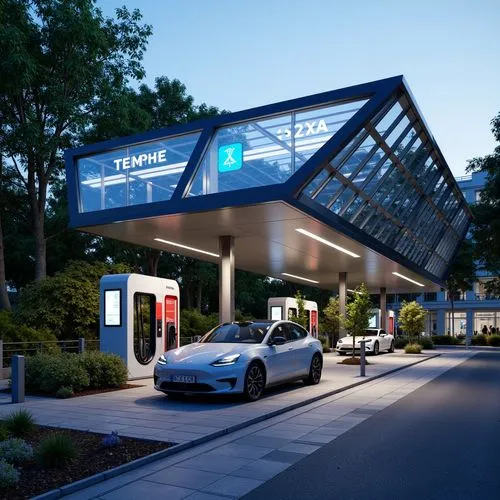 Charging Station Academic Style Architecture Design Ideas