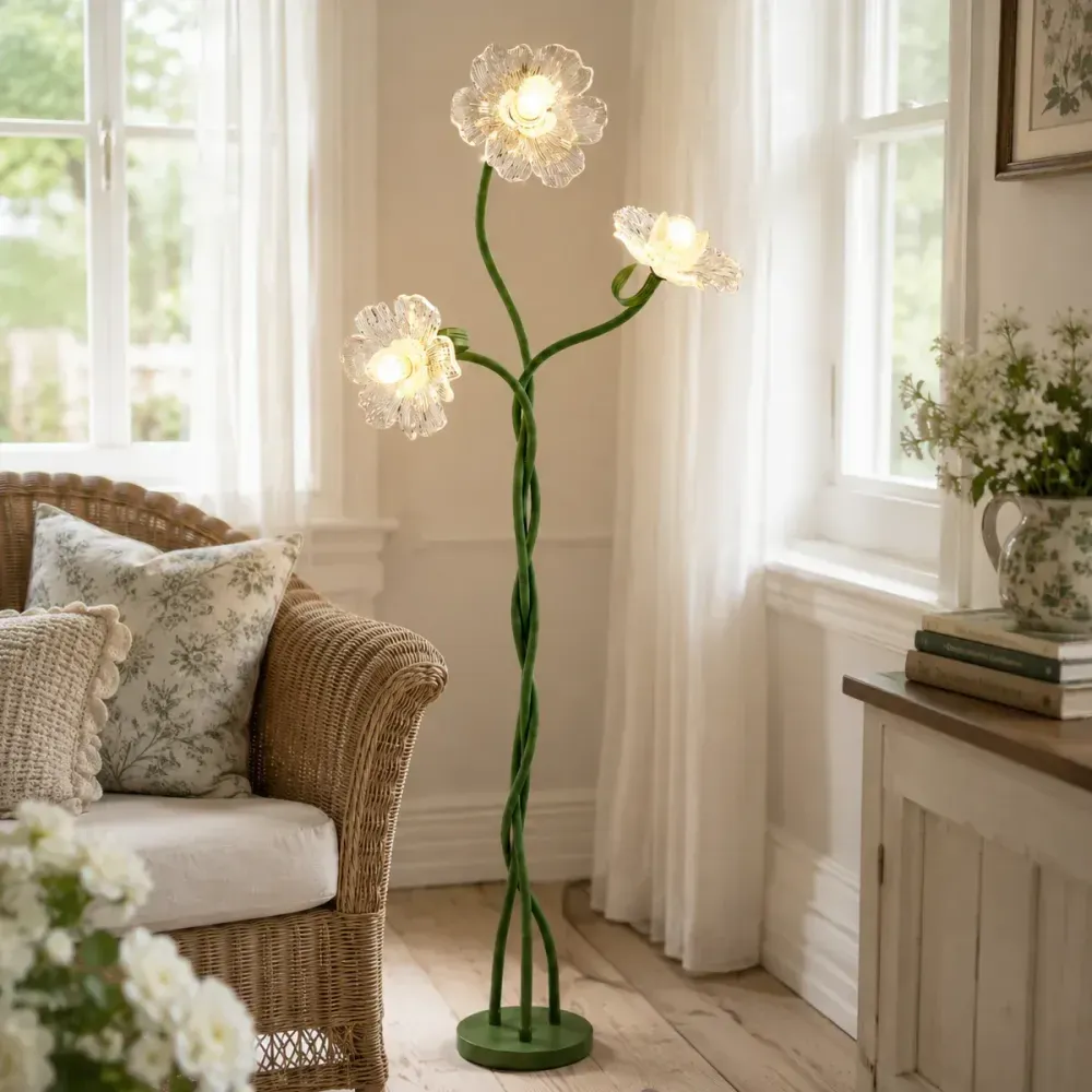 Virelia Crabapple Blossom Floor Lamp