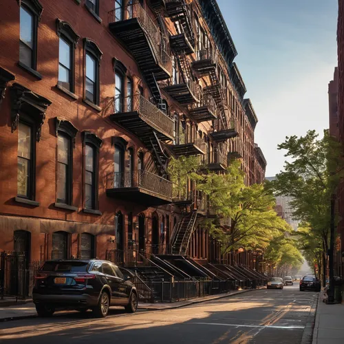 Harlem, NYC,brownstone,homes for sale in hoboken nj,hoboken condos for sale,homes for sale hoboken nj,row houses,red brick,new york streets,harlem,townhouses,red bricks,brooklyn,chestnut avenue,beauti