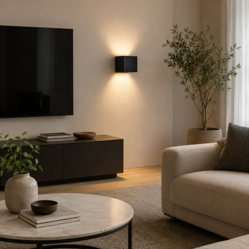 Ravolune Stone Cube Wall Lamp