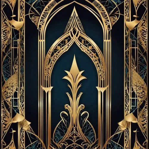 Design a gothic-inspired profile picture that exudes mystery and intrigue.,gold art deco border,gold foil art deco frame,art nouveau design,art deco background,art nouveau frames,art nouveau frame,art