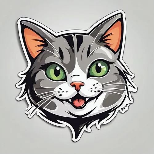 high quality sticker logo of cat with funny face doing funny stuff, acting like a goofball 5

,cat vector,telegram icon,clipart sticker,cartoon cat,suara,vector illustration,my clipart,mau,tiktok icon