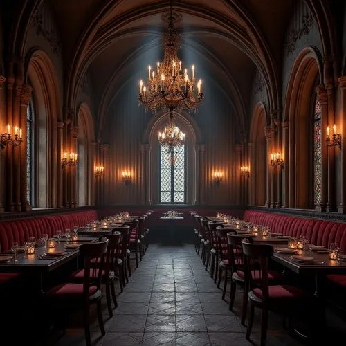 Gothic Style Restaurant Design Ideas