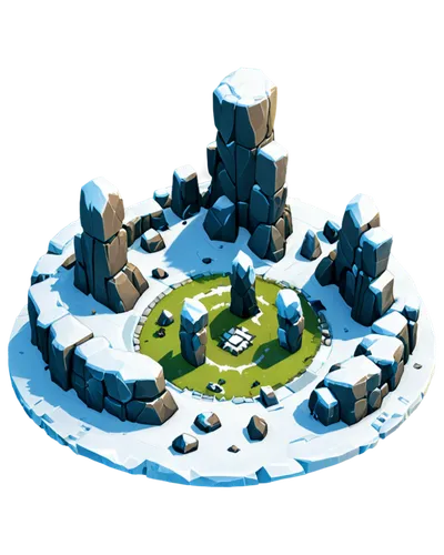 Game Environment Art, Stonehenge Antarctica,artificial islands,map icon,floating islands,artificial island,roundabout,floating island,swim ring,development concept,highway roundabout,terraforming,snow
