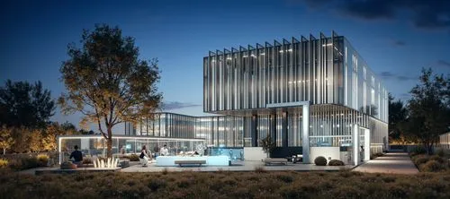  ,a very tall building sitting next to a lush green field,mipim,3d rendering,residencial,damac,arkitekter,modern office,glass facade,cubic house,modern building,renderings,residencia,render,modern arc