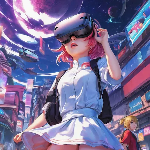 In a virtual reality game, players are transported into the world of their favorite anime. But when the game glitches, they find themselves trapped in the anime's universe. Can they find a way back ho