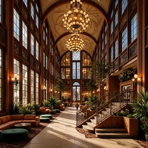 Art Nouveau Style Fitness Club Design Ideas
