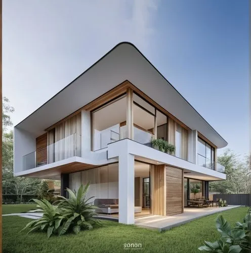 modern house,house shape,modern architecture,folding roof,frame house,residential house,smart home,3d rendering,eco-construction,timber house,floorplan home,cubic house,archidaily,kirrarchitecture,woo