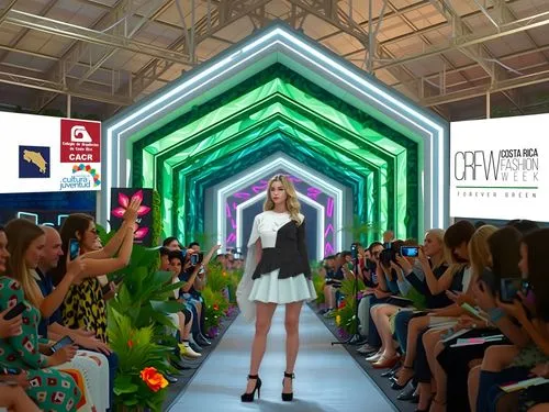 woman ,a woman wearing a short skirt and white shirt,fashion street,catwalk,beauty shows