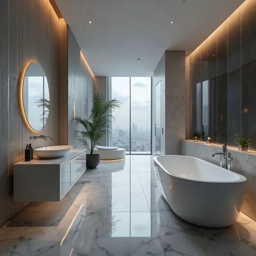  ,this bathroom has a large white bath tub,luxury bathroom,modern minimalist bathroom,bath room,interior modern design,bathroom,modern decor,bathtub,luxury home interior,interior design,bagno
