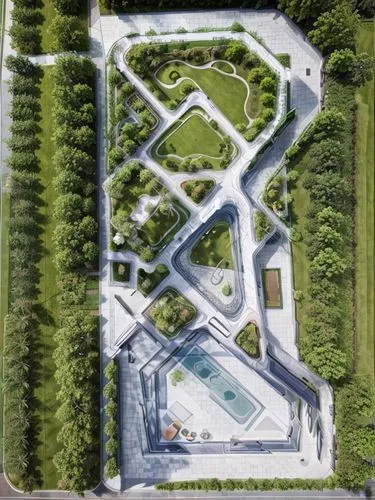 ski facility,autostadt wolfsburg,japanese zen garden,japan peace park,sjømannskirken,sculpture park,view from above,russian pyramid,aerial view,k13 submarine memorial park,school design,landscape plan