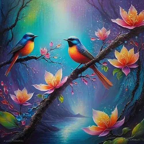Birds chirped melodically, their songs carrying through the ancient trees as if celebrating the princess's arrival. Flowers bloomed in a vibrant tapestry of colors, each petal seeming to glisten with 