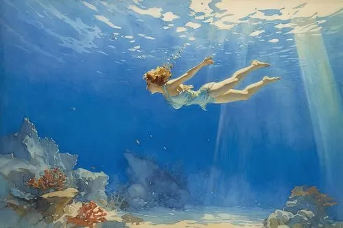  wild angle view,underwater background,underwater landscape,nausicaa,amphitrite,domergue,underwater,under the sea,underwater world,ocean underwater,under water,nereid,under the water,under sea,mermaid