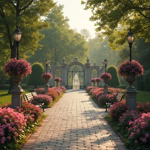 Opera House Classicism Style Park Design Ideas