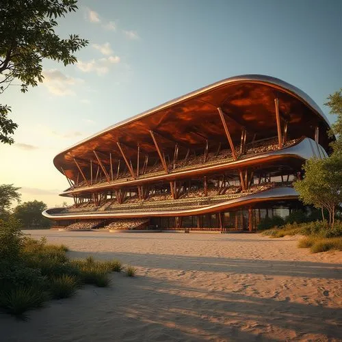 Stadiums Metabolism Style Architecture Design Ideas
