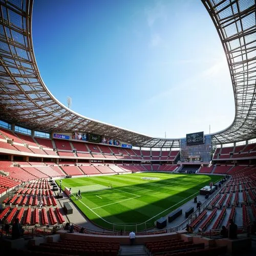 Streamline Moderne Style Soccer Stadium Architecture Design Ideas
