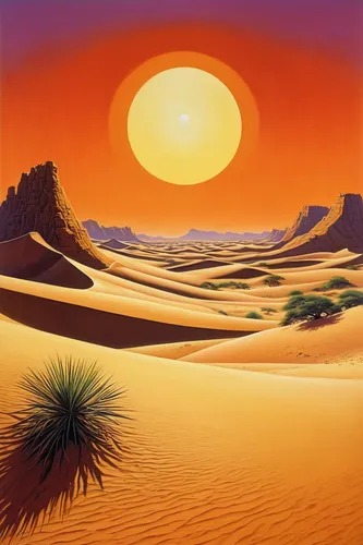 Picture a vast desert with towering sand dunes, shimmering under the scorching sun.,desert desert landscape,desert landscape,namib desert,libyan desert,desert,namib,desert background,dune landscape,ca