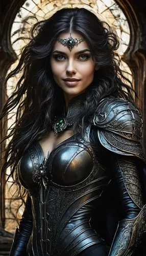 In a world beyond our own, a vibrant, mesmerizing portrait comes to life. The intricate details of the image come to life, capturing the essence of a woman with a soft, enigmatic smile. Her long, musc