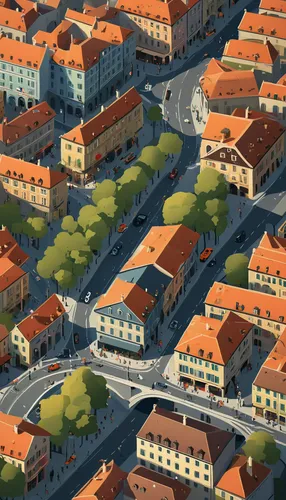 Europe citywalk, rich details,row houses,townhouses,suburbs,blocks of houses,roofs,escher village,townscape,town planning,suburb,city blocks,small towns,houses,hanseatic city,houses clipart,row of hou