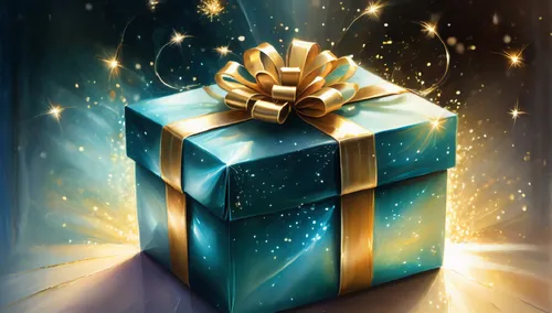 "An elegant gift box opens, releasing a dazzling burst of light and sparkles, symbolizing generosity and the joy of giving.",a gift,gift box,gift,giftbox,the gifts,gifts,gift ribbon,gifting,presents,g