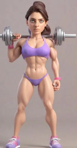 Toy bodybuilder  woman Lag press,muscle woman,body-building,body building,fitness model,bodybuilder,gym girl,strong woman,fitness coach,3d figure,weightlifter,fitness professional,hard woman,athletic 