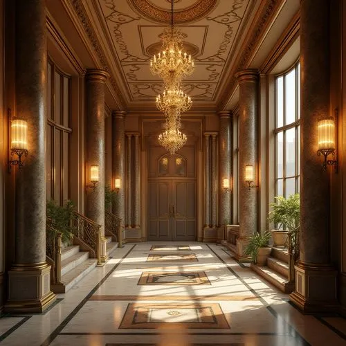Community Center Art Deco Style Building Design Ideas