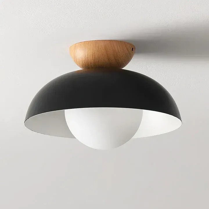 Scandinavian Dome Flush Mount Ceiling Light