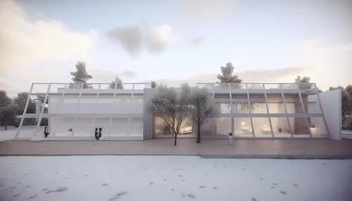 Invernadero,render,school design,new building,renders,modern building,biotechnology research institute,white buildings,redevelopment,chancellery,conservatoire,modern house,rendered,cubic house,new cit