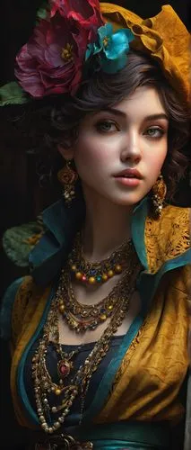 Portrait, character creator, beautiful detailed eyes, various hairstyles, colorful makeup, elegant necklaces, fashionable clothes, luxurious fabrics, lace, ruffles, buttons, zippers, belts, bags, shoe