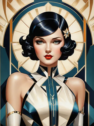 a girl, incredible, beautiful, awesome, stunning,art deco woman,art deco,art deco background,transistor,art deco ornament,art deco frame,goddess of justice,seven sorrows,priestess,vintage angel,vesper