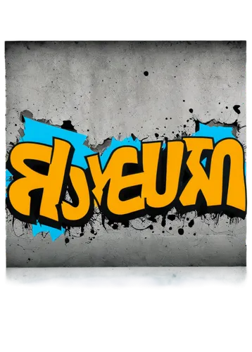 Cool urban wall, graffiti art, vibrant colors, bold fonts, ripped paper effect, abstract shapes, 3D texture, concrete material, city street atmosphere, panoramic view, dramatic lighting, high contrast