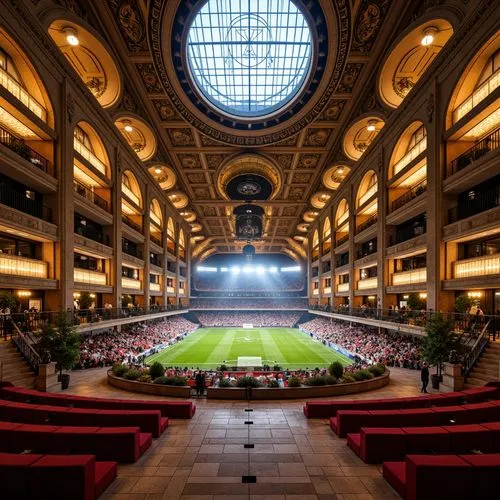 Baroque Style Football Stadium Architecture Design Ideas