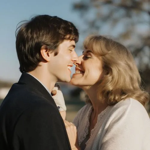 a woman and man smile as they share a laugh,honeymoon,vintage boy and girl,as a couple,50 years,endearment,young couple,anniversary 50 years,kissing,smitten,breathless,vintage man and woman,mother kis