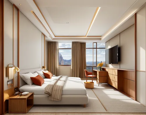 hotel room, light design, cozy, window,modern room,sleeping room,japanese-style room,great room,danyang eight scenic,room divider,interior modern design,3d rendering,contemporary decor,danish room,gue
