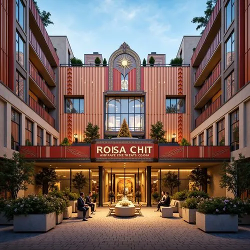Art Deco Style Social Housing Architecture Design Ideas