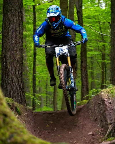 Sam Hill boosting jumps on Gamble. First run full speed and sending everything blind.,mountain bike racing,singletrack,downhill mountain biking,motocross schopfheim,mtb,competitive trail riding,enduro