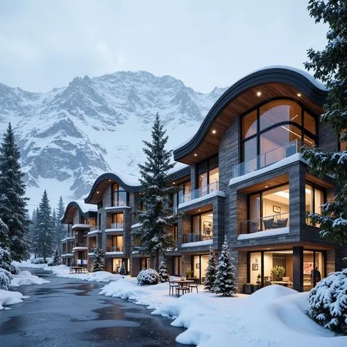 Ski Center Experimental Architecture Design Ideas