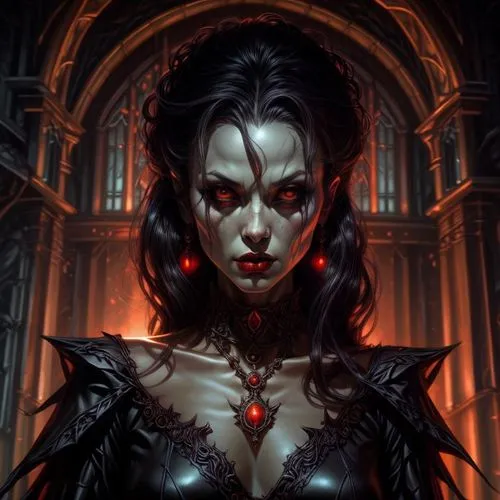 Philippe Druillet style vampire lady  , medium shot very detailed,  ,bloodrayne,ravenloft,witchblade,vampire woman,abaddon,vampire lady,strahd,gothic portrait,gothic woman,demoness,dark elf,darth talo