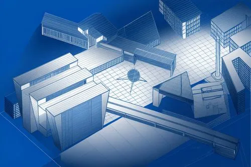 a blue background with an illustration of houses,prodromal,primatech,piramal,primatial,promax,prefabricated buildings