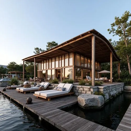 Boathouse Structuralism Style Architecture Design Ideas