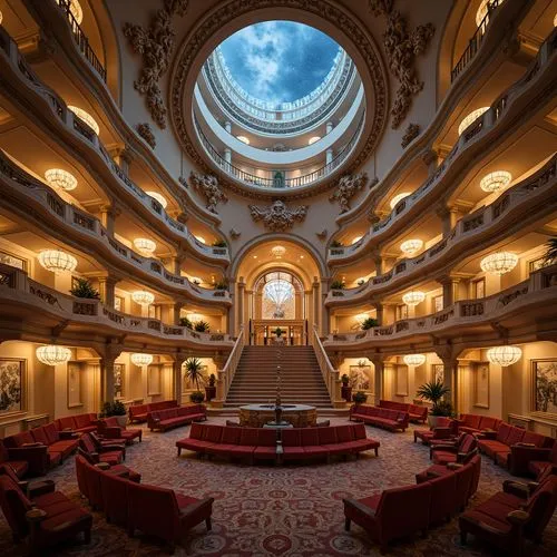 Art Nouveau Style Amphitheater Building Design Ideas