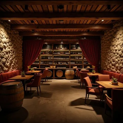 Art Nouveau Style Wine Cellar Interior Design Ideas