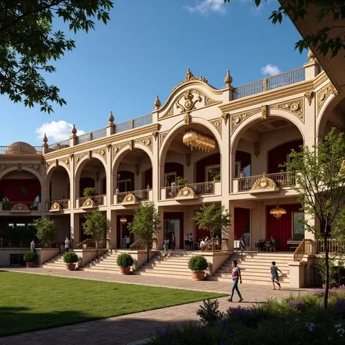 Baroque Style Soccer Stadium Architecture Design Ideas