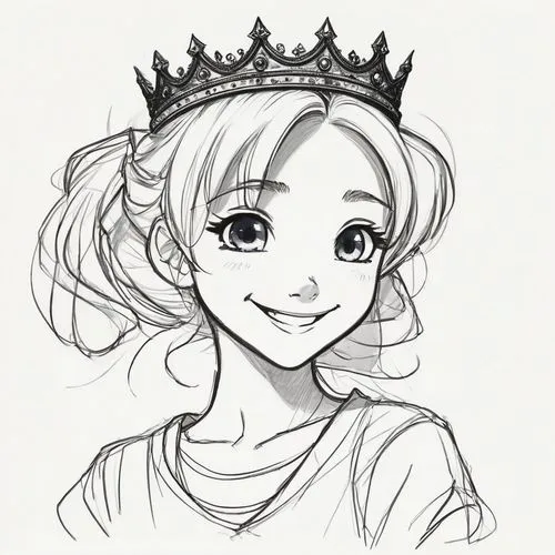 crown, Black and white line drawing, sketch,princess crown,summer crown,tiaras,spring crown,crown,tiara,heart with crown,princess anna,miriya,crowned,princess sofia,a princess,crowns,marinette,princes