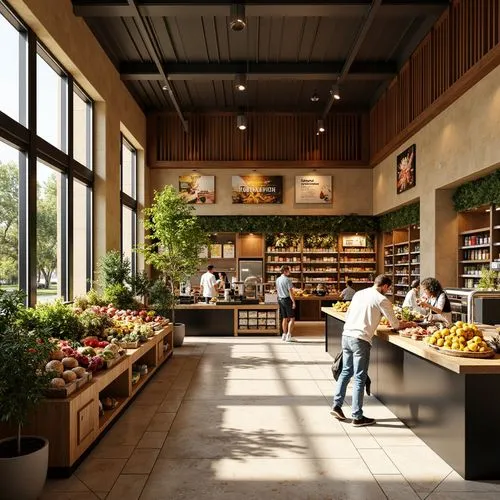 Grocery Store Romanesque Style Design Ideas