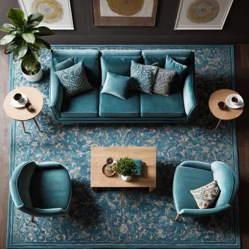 sofa set,chaise lounge,sofa tables,settee,seating furniture,contemporary decor,apartment lounge,interior decor,modern decor,loveseat,blue leaf frame,sitting room,decor,patterned wood decoration,danish