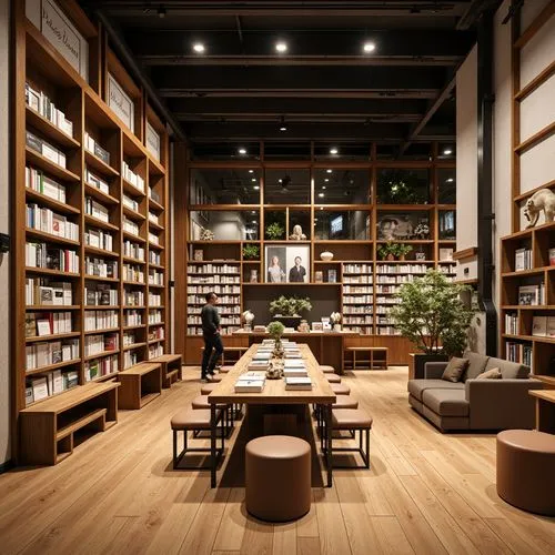 Modern Style Bookstore Interior Design Ideas