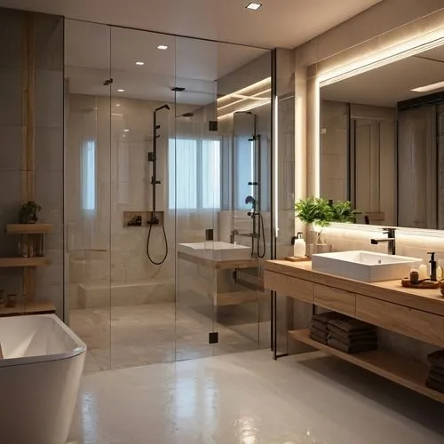 luxury bathroom,modern minimalist bathroom,shower bar,shower base,bathroom,shower door,interior modern design,bathtub,luxury home interior,bathtub accessory,penthouse apartment,modern room,modern deco